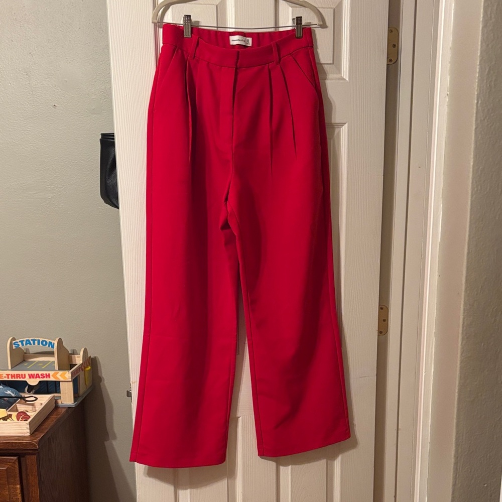 Abercrombie Sloane Red Pants